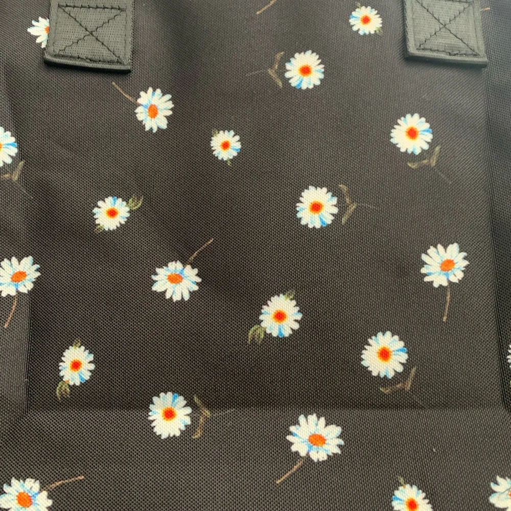 Alice + Olivia Black Floral Tote Bag